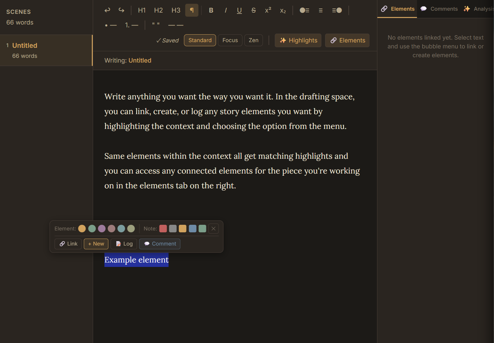 Drafting Space